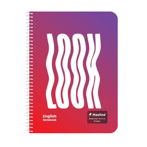 دفتر زبان 60 برگ دوخط سیمی فانتزی (برند مازلاین)-۴.png