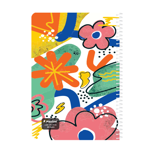 دفتر 80 برگ تک خط سیمی فانتزی (برند مازلاین)-۱۱.png