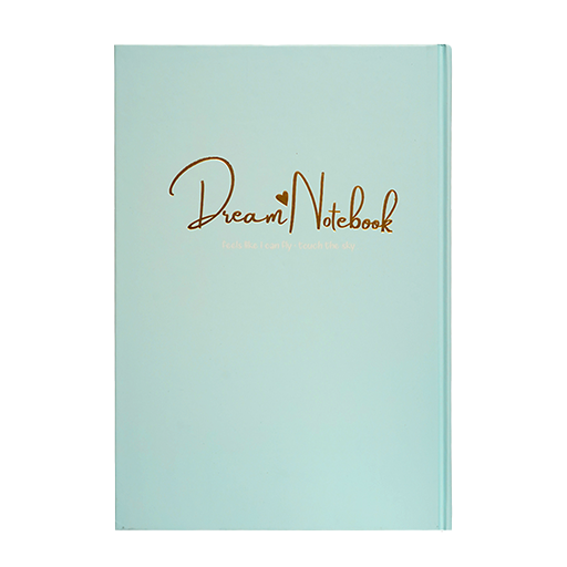 دفتر ۱۰۰ برگ A۴ خط دار کیوت پالت طلاکوب جلد سخت (برند برگ)