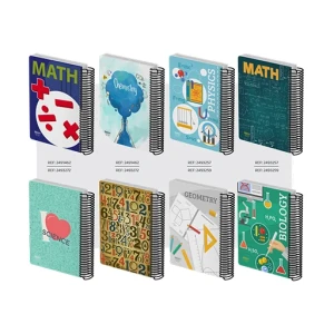 دفتر 200 برگ تک خط سیمی جلد سخت (برند الیپون)