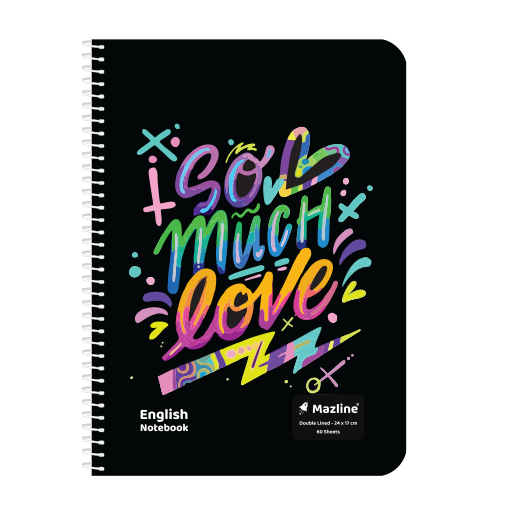 دفتر زبان 60 برگ دوخط سیمی فانتزی (برند مازلاین)-۷.png