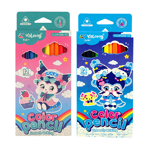 مداد رنگی جعبه مقوایی کرومی (برند یالونگ)