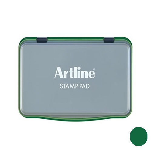 استامپ پد پلاستیکی سایز ۳ رنگ سبز (برند آرت لاین)