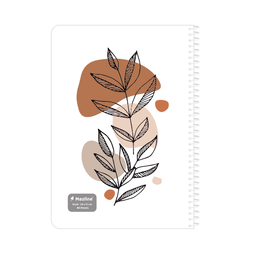 دفتر 80 برگ تک خط سیمی فانتزی (برند مازلاین)-۳.png