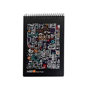دفتر کاغذ مشکی A5 (برند ایمان)