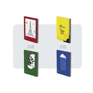 دفتر 100 برگ سیمی فانتزی جلد PP (برند الیپون)