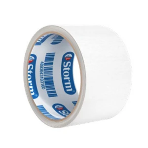 چسب نواری پهن کاغذی 18 یارد سفید (برند استورم)