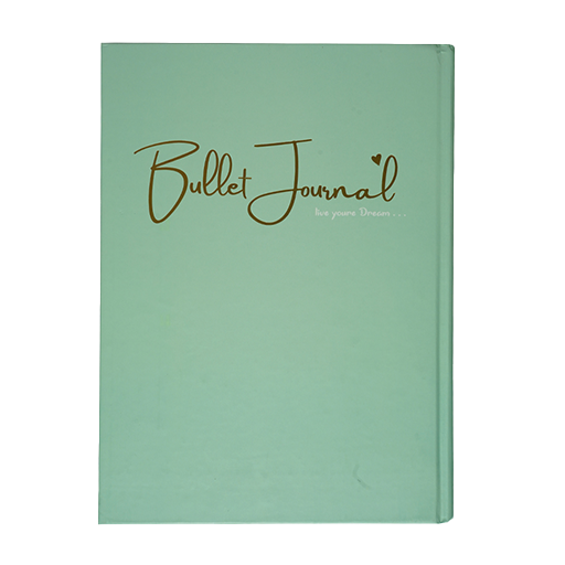 دفتر بولت ژورنال ۱۰۰ برگ A۴ نقطه ای کیوت پالت طلاکوب جلد سخت (برند برگ)