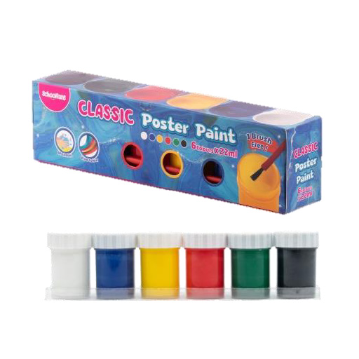 گواش کلاسیک ۶ رنگ (برند اسکول فنز)