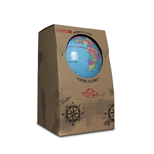 کره جغرافیایی آبی پایه کلاسیک لاتین سایز ۱۴ (برند ایده) -۲.jpg