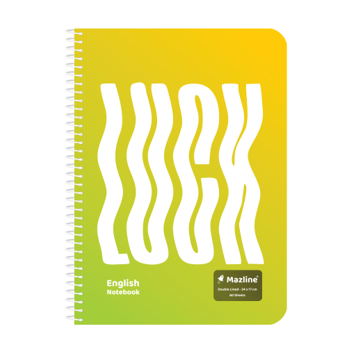 دفتر زبان 60 برگ دوخط سیمی فانتزی (برند مازلاین)-۳.png