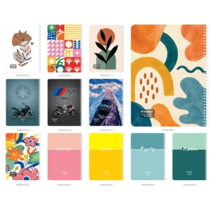 دفتر 80 برگ تک خط سیمی فانتزی (برند مازلاین)