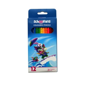 مداد رنگی سه گوش ۱۲ رنگ (اسکول فنز)