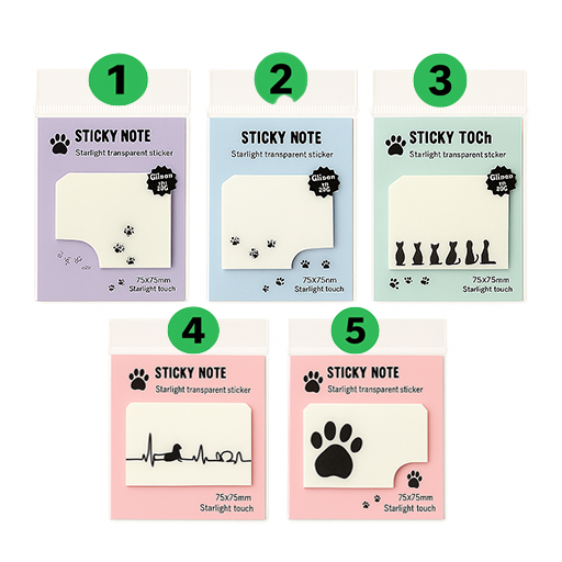 پست ایت شفاف شاین دار 50 برگ