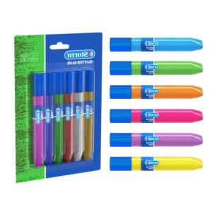 چسب اکلیلی 6 رنگ فسفری (برند استورم)