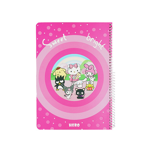 دفتر ۸۰ برگ حاشیه دار سیمی فانتزی (برند هیرو)-۳.jpg