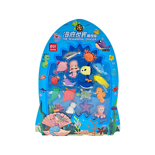 پاک کن فانتزی موجودات دریایی بسته ۱۸ عددی