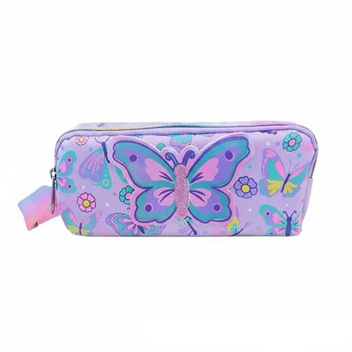 جامدادی دوزیپ دسته دار طرح پروانه (برند وست)