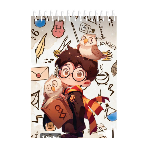 دفتر یادداشت ۱۰۰ برگ سیمی جلد نرم (برند مازلاین)-۴.jpg