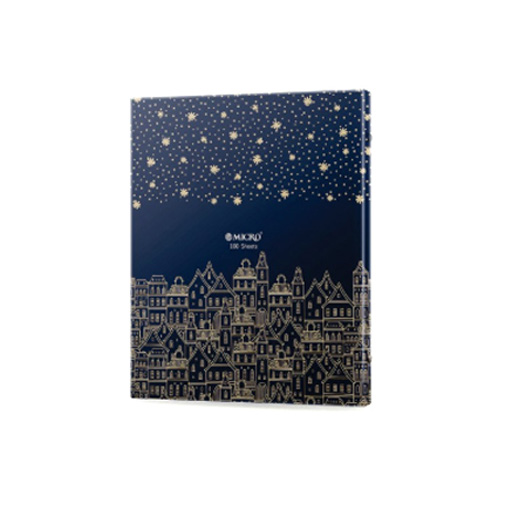 دفتر کلاسوری ۱۰۰ برگ قفل فلزی طلاکوب (برند میکرو) -۲.jpg