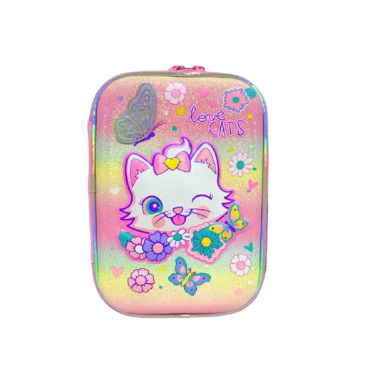 جامدادی تک زیپ هارد باکس طرح گربه (برند وست)-۲.jpg