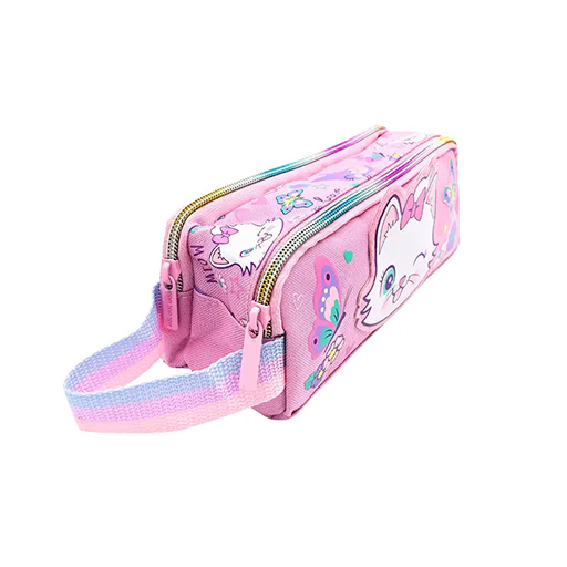 جامدادی دوزیپ دسته دار طرح گربه (برند وست)-2.jpg