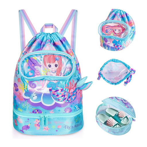 کیف ضد آب بنددار طرح پری دریایی (برند وست) -۲.jpg