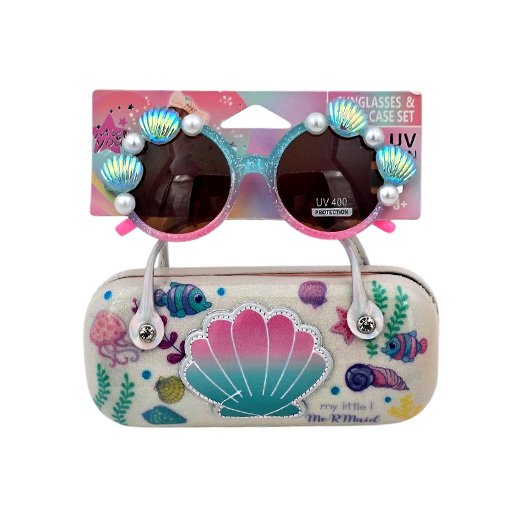عینک آفتابی با کیف طرح پری دریایی (برند وست)-2.jpg