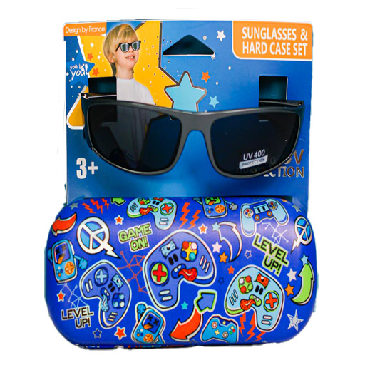 عینک آفتابی با کیف طرح گیم (برند وست)-2.jpg