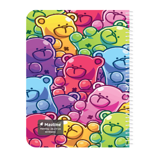 دفتر نقاشی ۶۰ برگ سیمی فانتزی (برند مازلاین)-۳.jpg