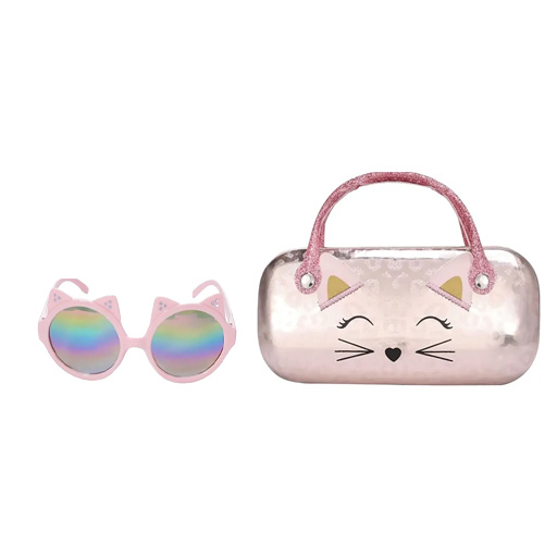 عینک آفتابی با جعبه یووی ۴۰۰ طرح گربه (برند وست)