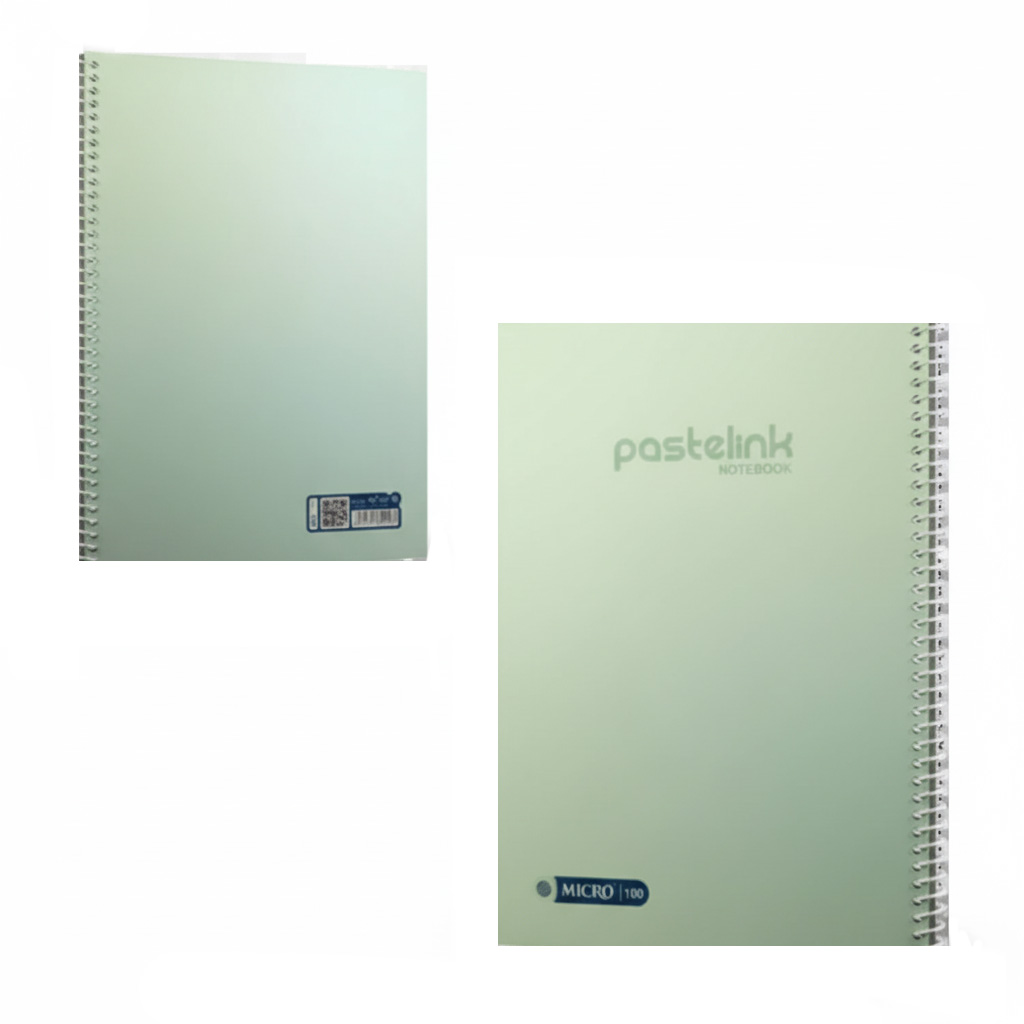 دفتر 80 برگ سیمی طرح پاستلینک (برند میکرو)-سبز.jpg