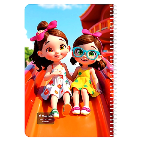  دفتر نقاشی 40 برگ سیمی فانتزی (برند مازلاین)-۹.jpeg