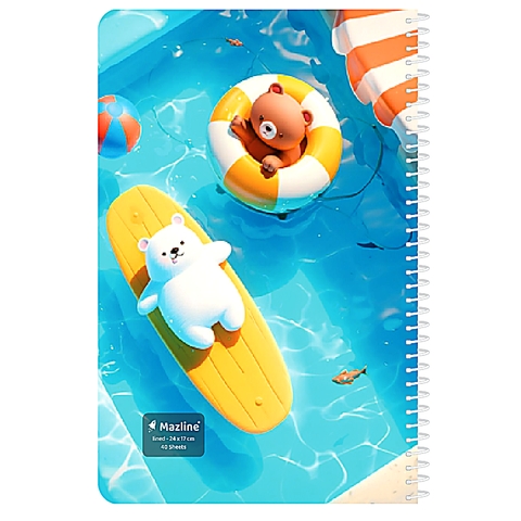  دفتر نقاشی 40 برگ سیمی فانتزی (برند مازلاین)-۱.jpeg