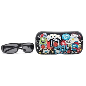 عینک آفتابی با کیف طرح بوم بوم (برند وست)