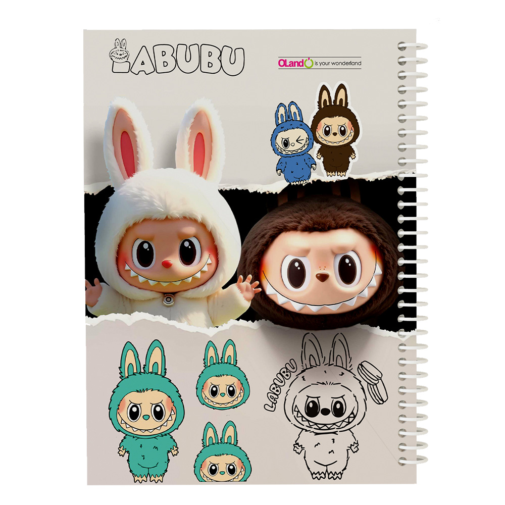 دفتر ۵۰ برگ سیمی طرح لبوبو (برند اُلند)-8.jpg