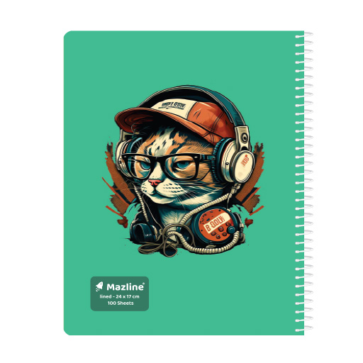 دفتر ۱۰۰ برگ تک خط سیمی فانتزی (برند مازلاین)-۳.jpg