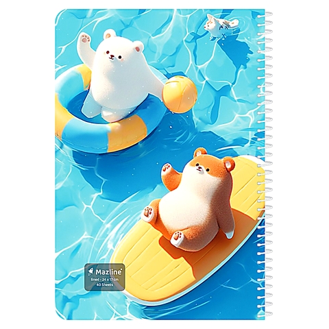  دفتر نقاشی 40 برگ سیمی فانتزی (برند مازلاین)-۲.jpeg