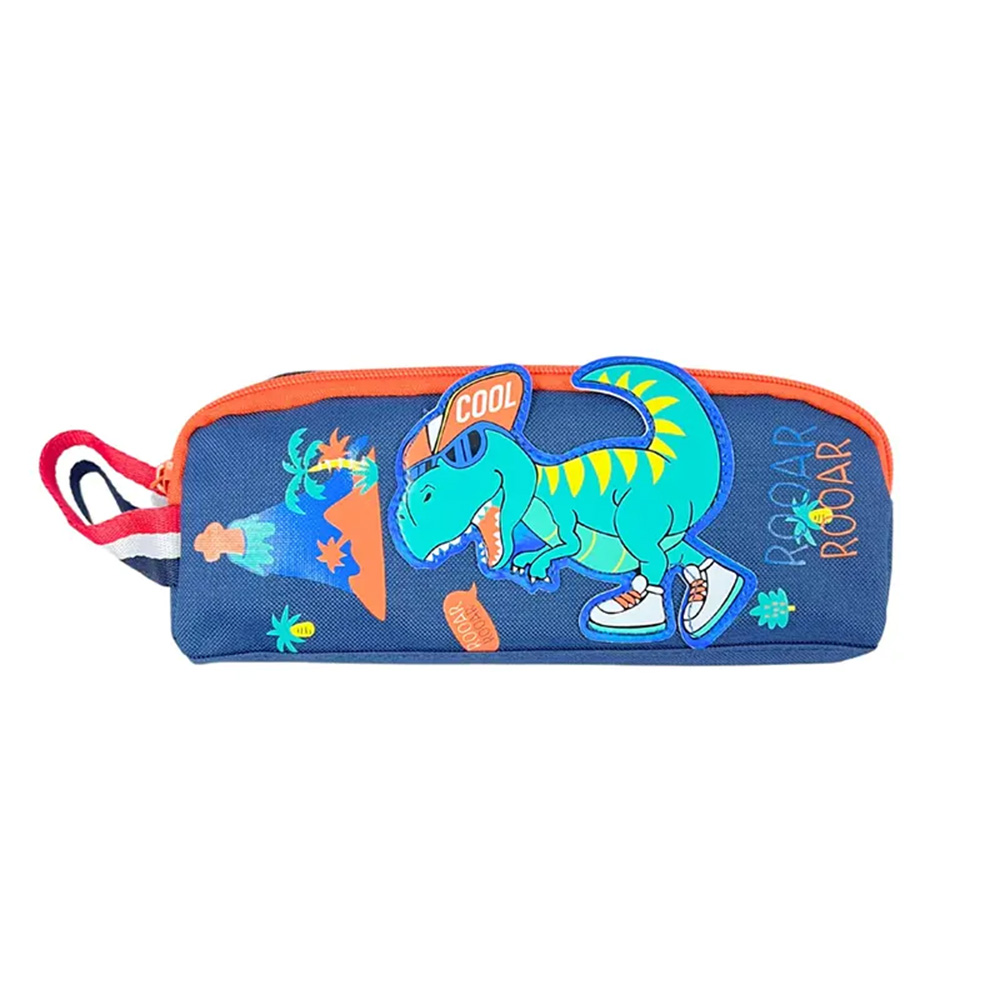 جامدادی دوزیپ دسته دار طرح دایناسور (برند وست)