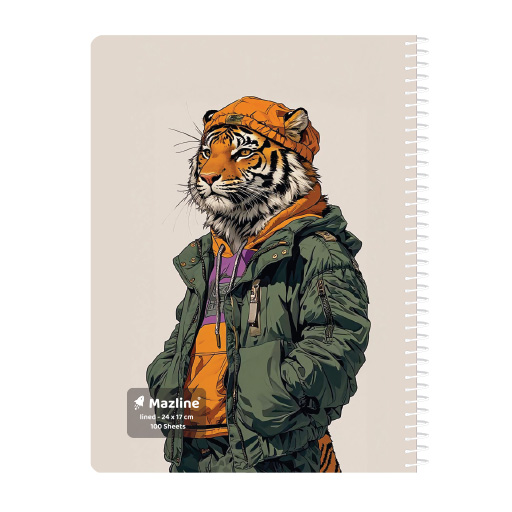 دفتر ۱۰۰ برگ تک خط سیمی فانتزی (برند مازلاین)-۱.jpg