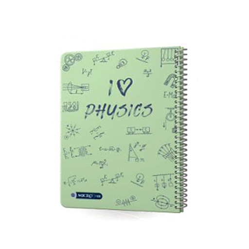 دفتر 100 برگ وزیری فرمول طرح فیزیک سیمی جلد سخت (برند میکرو)-سبز.jpg