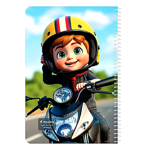  دفتر نقاشی 40 برگ سیمی فانتزی (برند مازلاین)-۶.jpeg