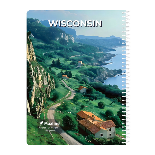 دفتر ۱۰۰ برگ تک خط سیمی فانتزی (برند مازلاین)-۷.jpg