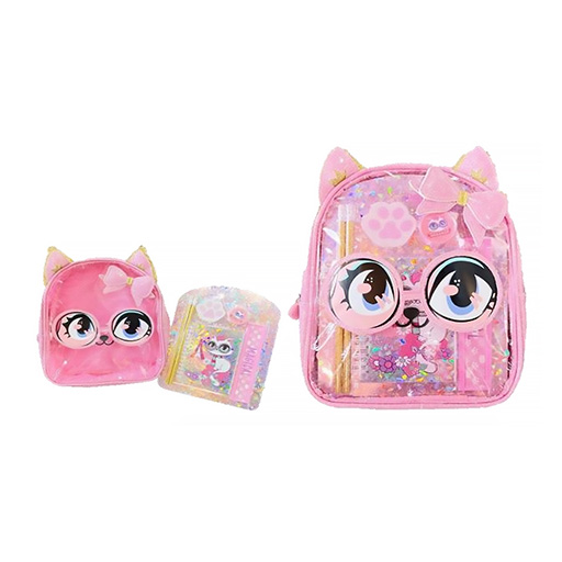 ست لوازم تحریر همراه با کیف طرح گربه (برند وست)