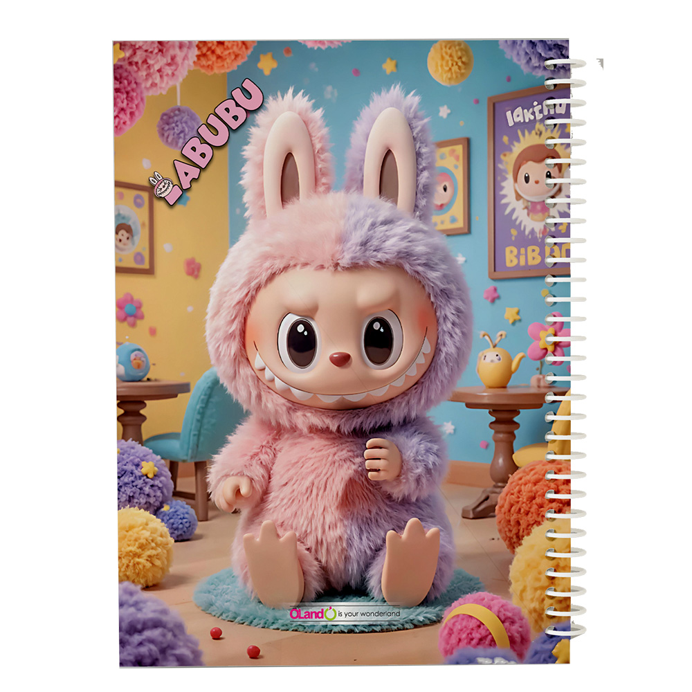 دفتر ۵۰ برگ سیمی طرح لبوبو (برند اُلند)-4.jpg