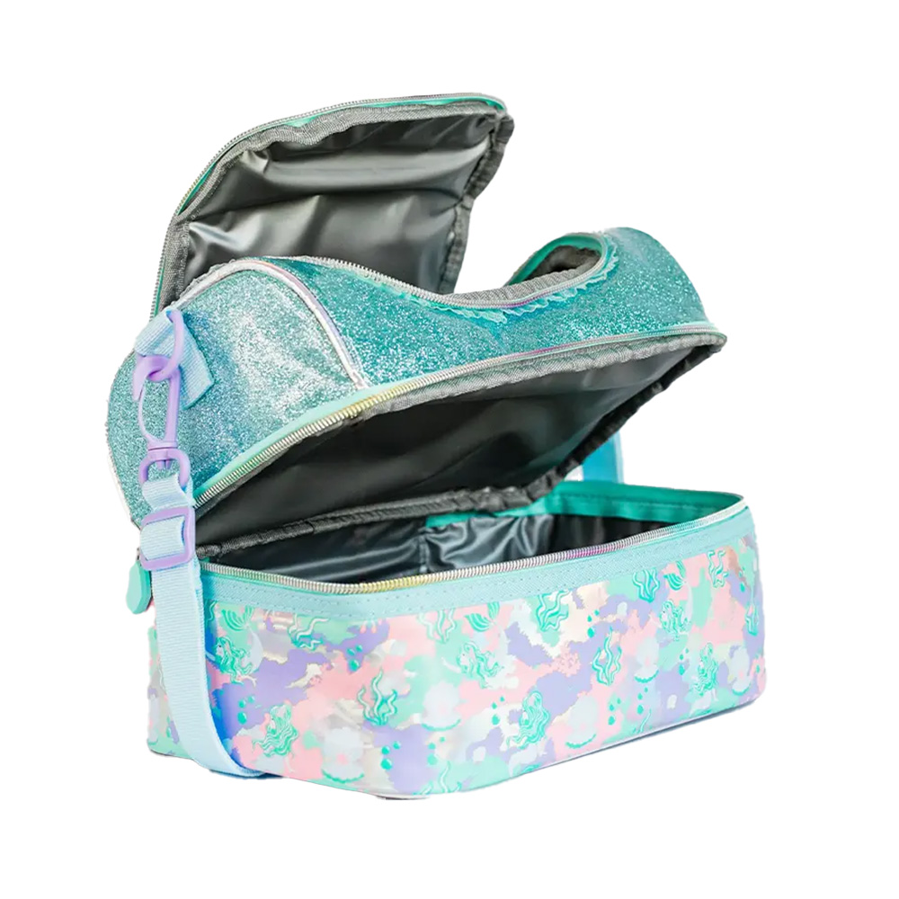 کیف ظرف غذا دوجداره دو زیپ طرح پری دریایی (برند وست)-1.jpg