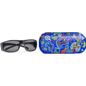 عینک آفتابی با کیف طرح گیم (برند وست)