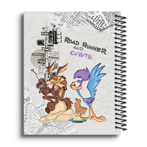 دفتر ۱۰۰ برگ سیمی جلد سخت با استیکر طرح کارتونی-میگمیگ۲.jpg