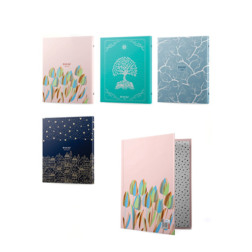 دفتر کلاسوری ۱۰۰ برگ قفل فلزی طلاکوب (برند میکرو)