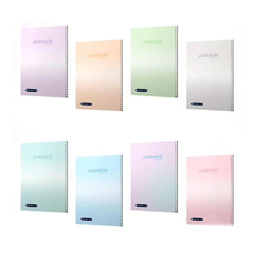 دفتر 80 برگ سیمی طرح پاستلینک (برند میکرو)